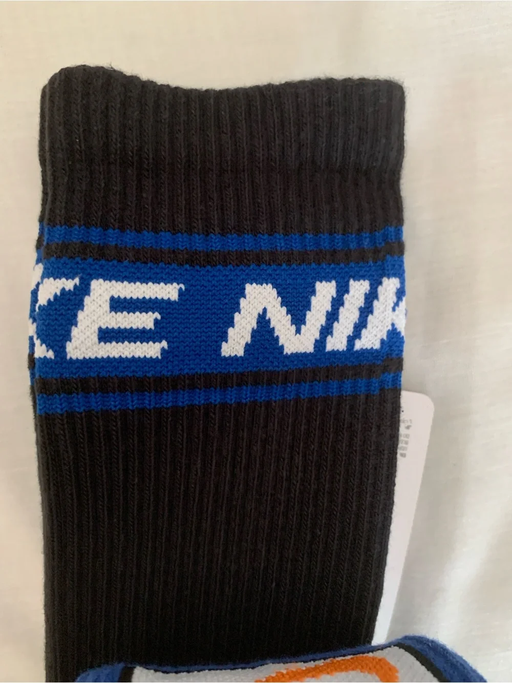 Nike Everyday Dri-FIT Crew Socks 3-Pack - Women's Size 6-10 - NWT Black/Blue